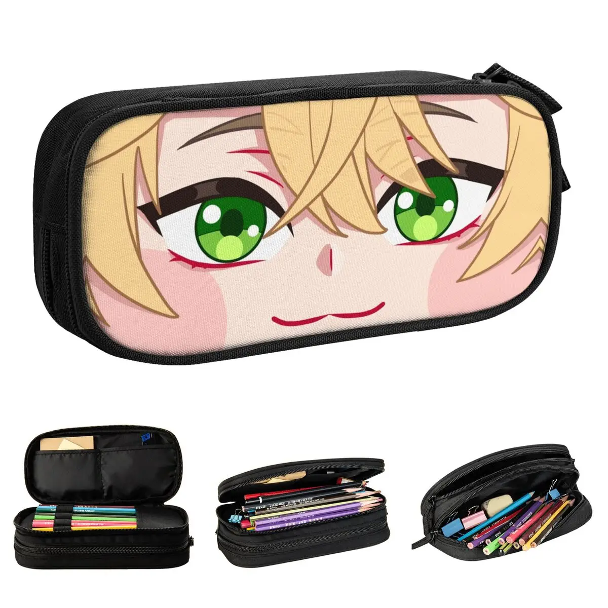 

Thoma Pencil Cases Cute Genshin Impact Anime Pen Bag Student Big Capacity School Supplies Gift Pencilcases
