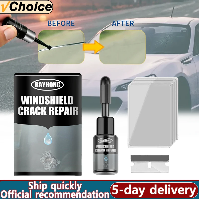 20ml Windshield Crack Repair Fluid DIY Car Window Repair Resin Glass Curing Glue Auto Windscreen Scratch Crack Restore Fluid