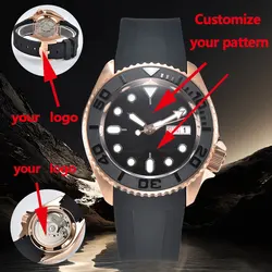 Sapphire Glass 007 Men's Watch New NH35 Movement Automatic Mechanical Luxury Watch NH35 Watch Stainless Steel Case