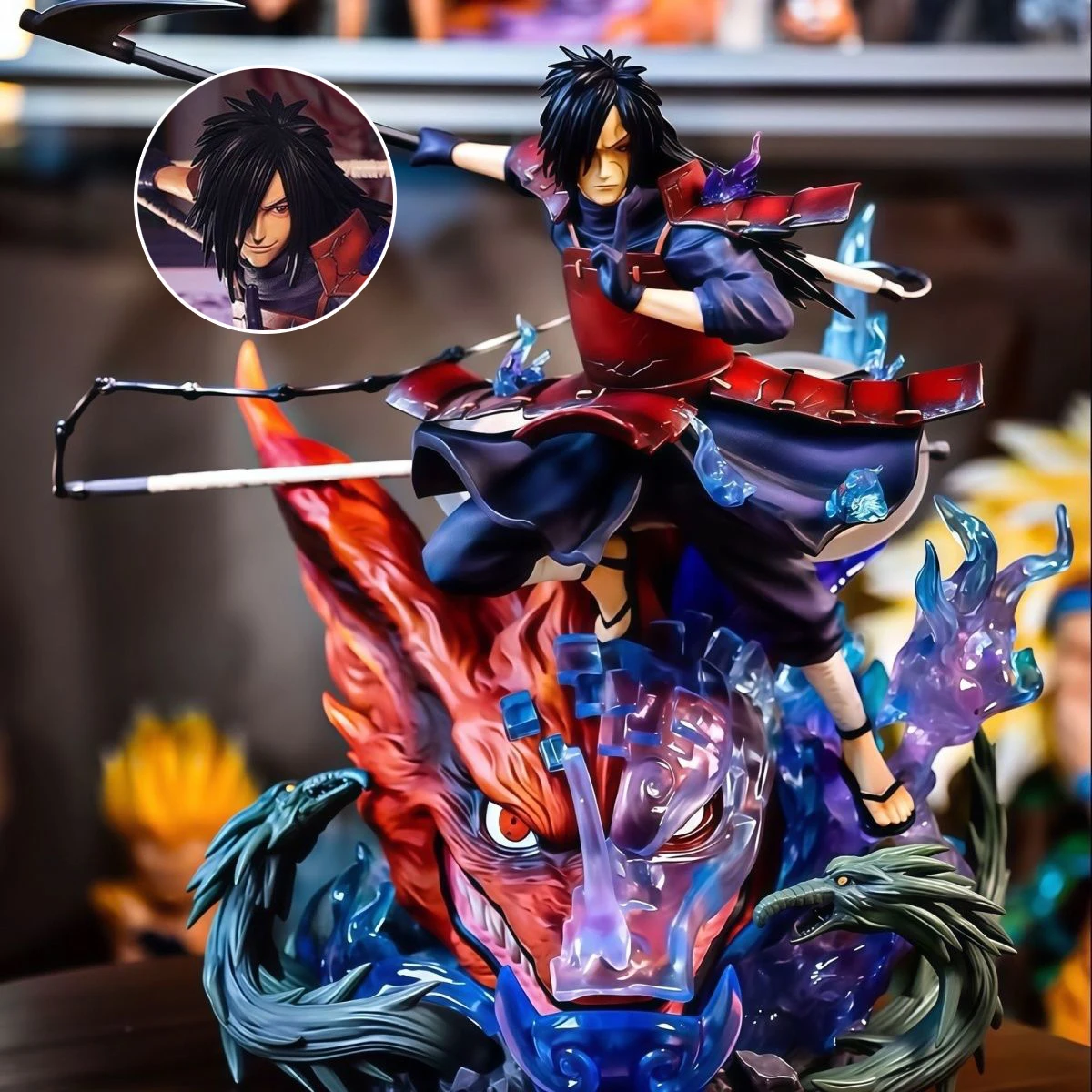

45 см статуя Jt Dandai Naruto Uchiha Madara модель игрушки Majestic Susanoo Madara аниме модель ПВХ настольные украшения подарки для мальчиков
