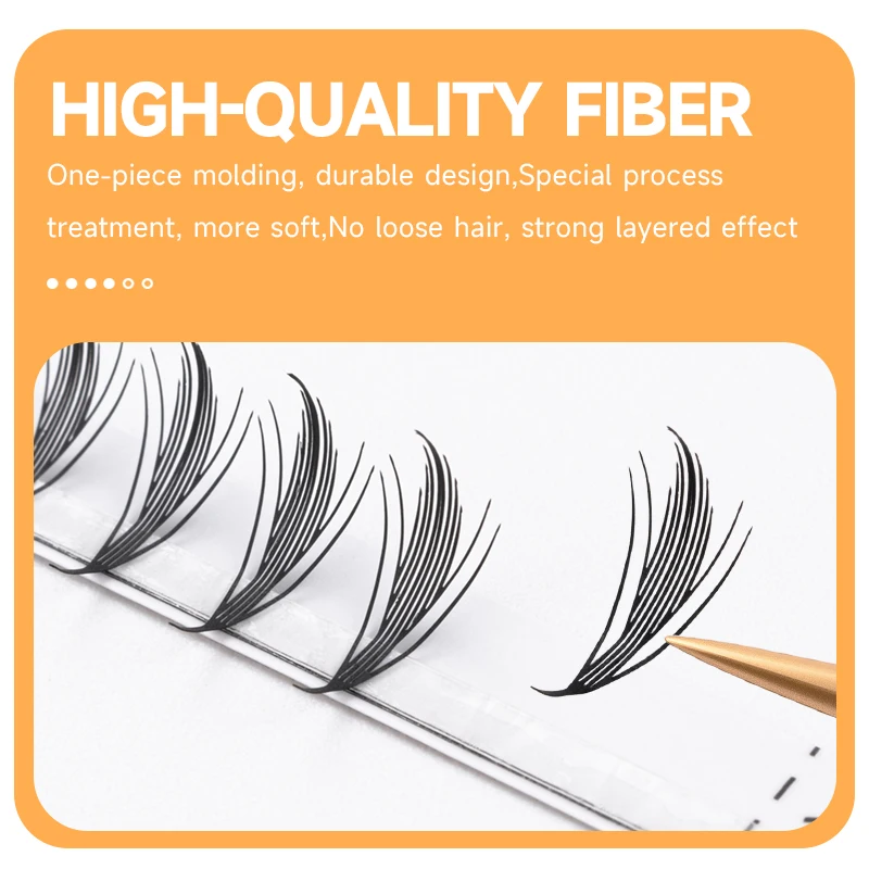 JASBLUE رموش صناعية هزلية ملحقات رموش مانغا رموش سباير 0.07 مللي متر خطوط رموش ناعمة 0.07 مللي متر #6