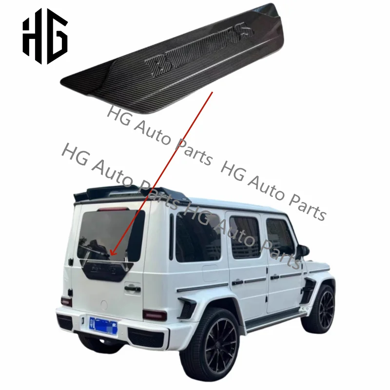 For Wagon G63 Dry Carbon Fiber Car Trunk Rear Bumper Cover For Mercedes G Class G500 W464 W463A Trunk Spoiler Lid Modified Parts