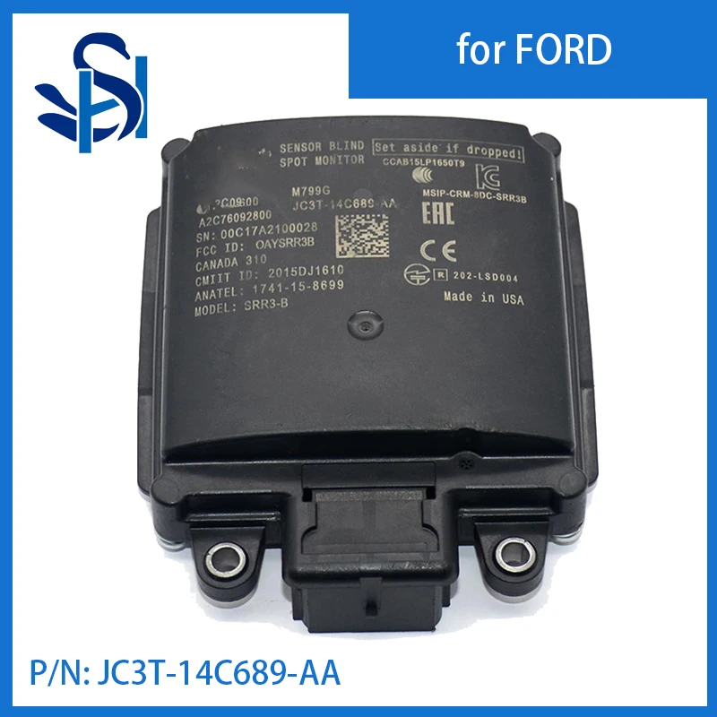 Módulo de Sensor de punto ciego de JC3T-14C689-AA, Monitor de distancia para Ford F-250, F-350, Super Duty, 2017-2018