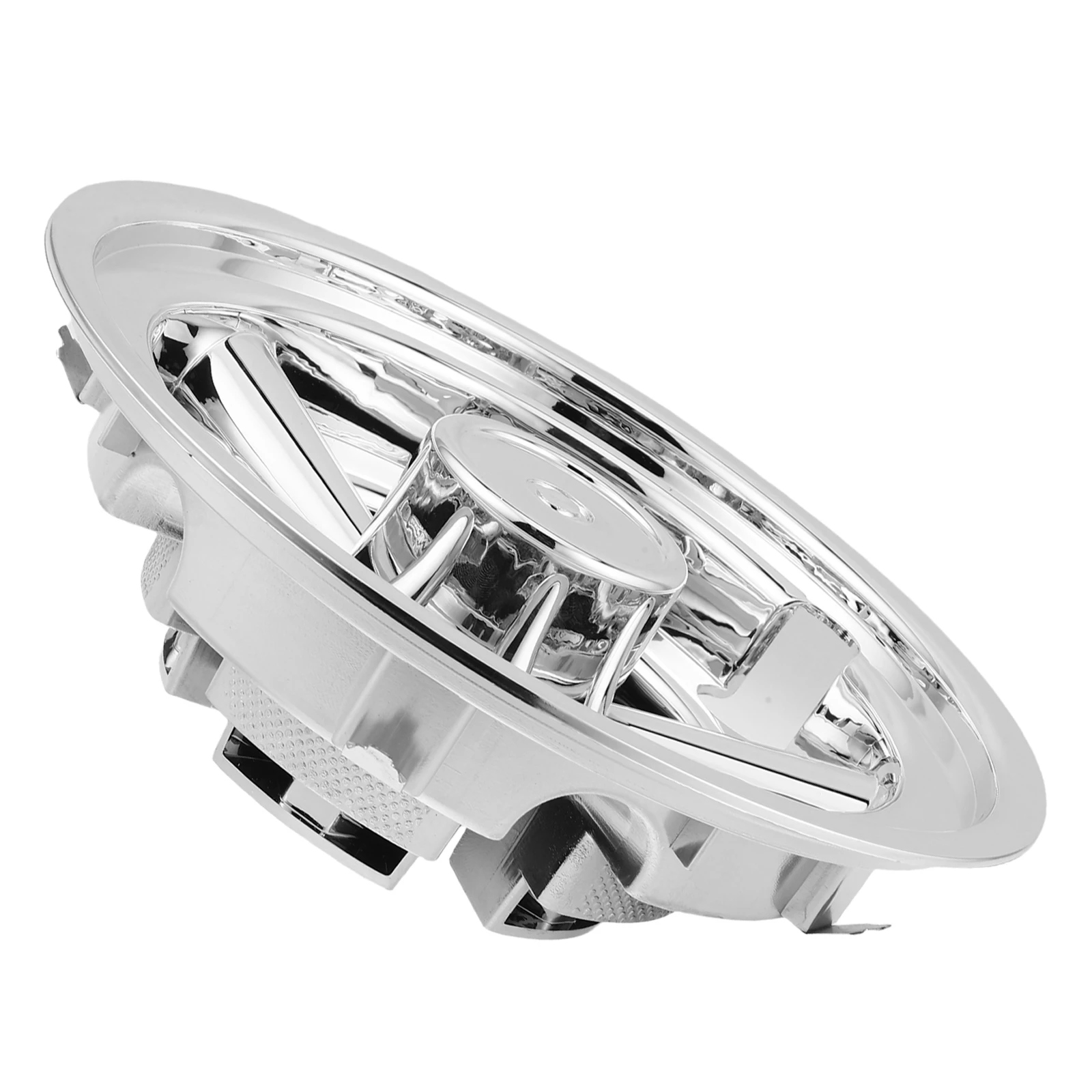 قبعات محور عجلة عربة الجولف 8 بوصة غطاء مركزي فضي بديل لحماية عجلة الجولف الأجزاء الخارجية لعربة الجولف #5