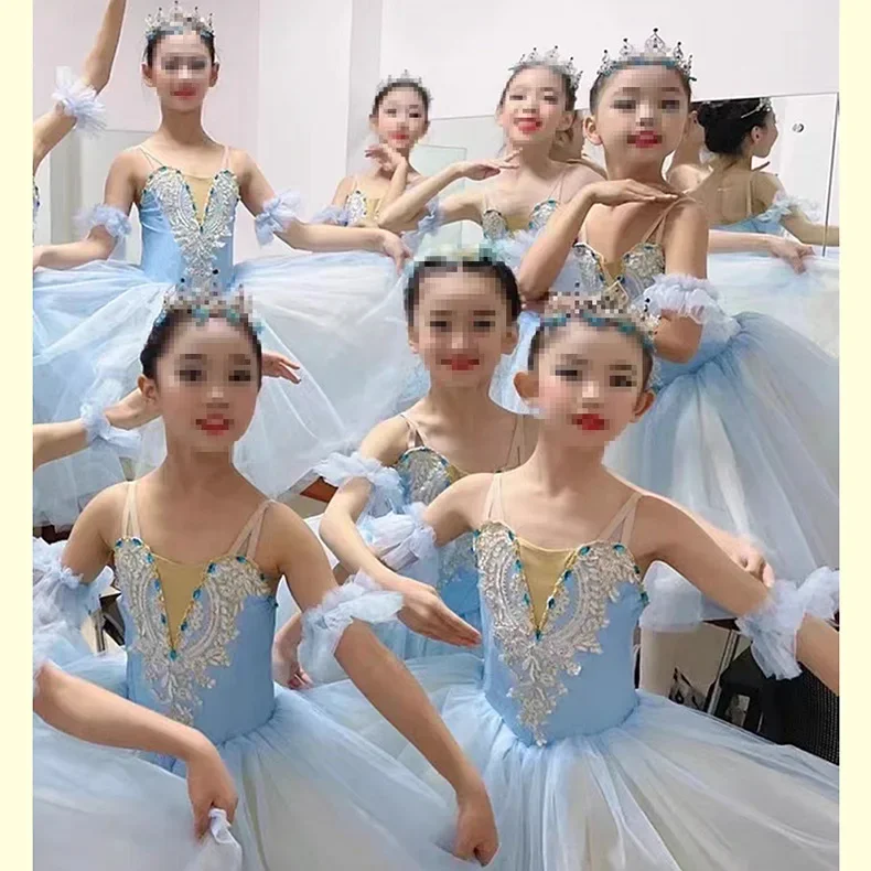 Summer Party Girl Dress Ballet Children Clothes Vestidos Baby Princess Dance Costume Kids Outfit Tutu Dresses Girls Robe Fille