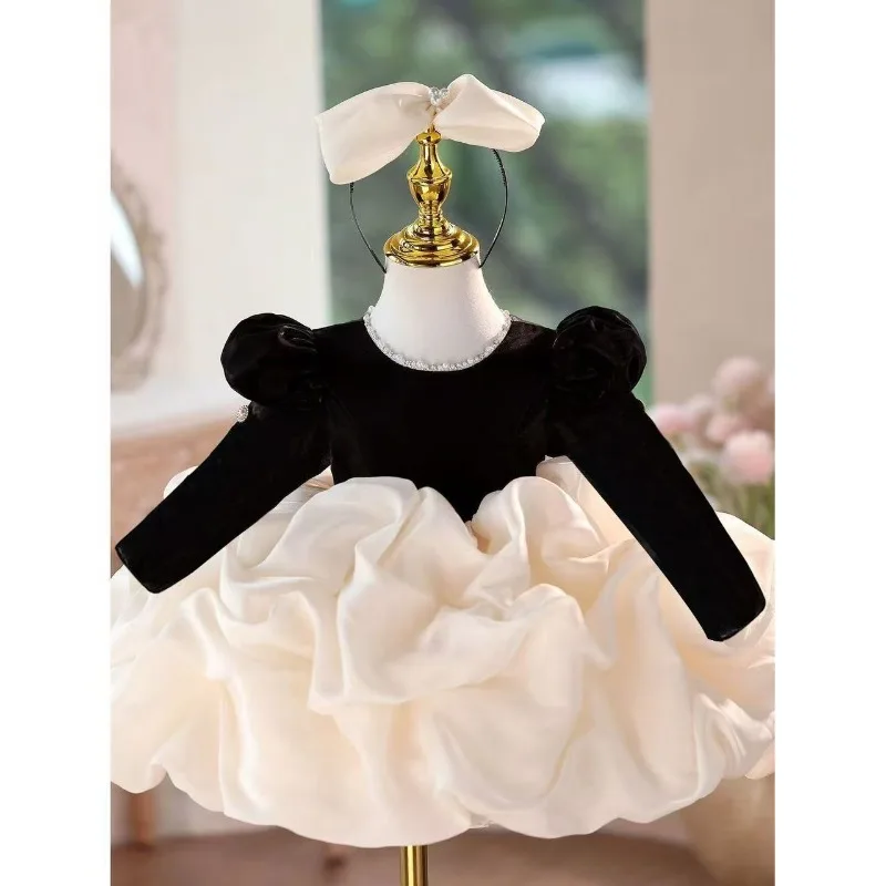 lusso-leggero-e-nicchia-stile-hepburn-compleanno-per-bambini-e-primo-compleanno-abito-da-principessa-abito-gonfio-per-performance-di-pianoforte