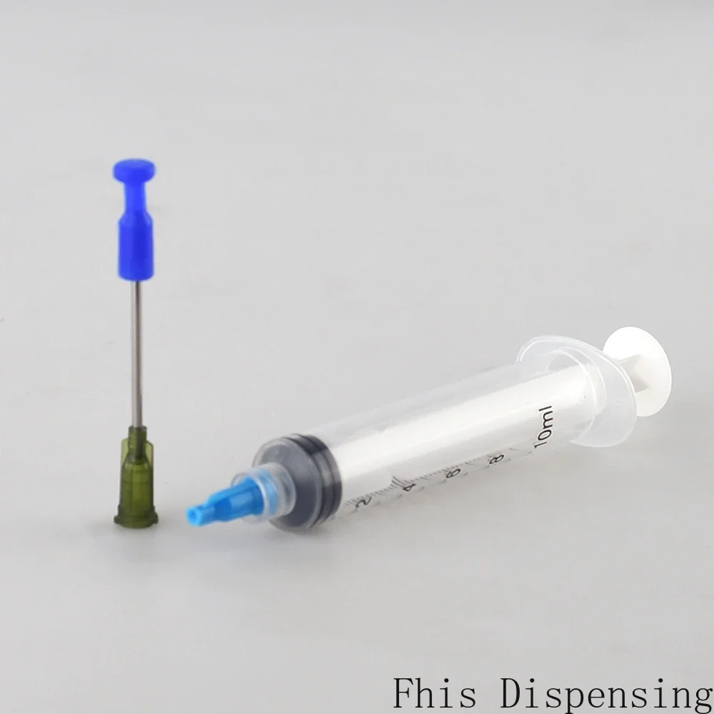 10ml 精密シリンジ シリコーンニードルカバー 排泄しないでください 接着剤 2 個パック