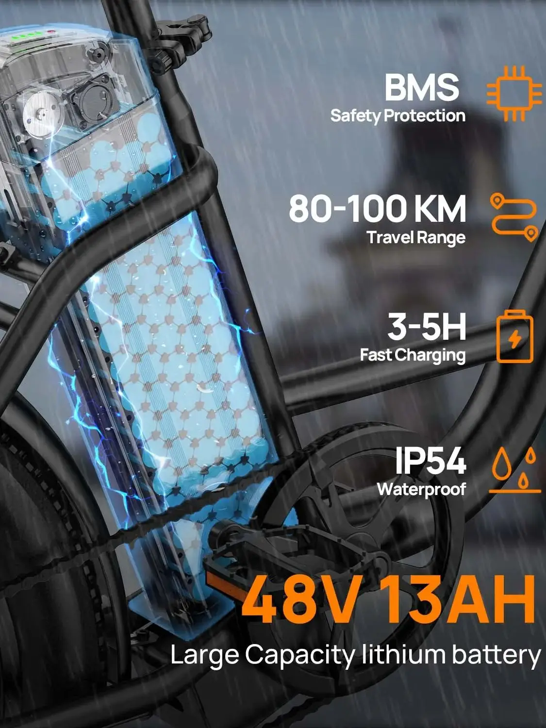 AliExpress URLIFE E20 Fat Type Adult E-bike 250W 48V 13Ah battery commute Electric Bike 20inches Fat Tires City Electric bike