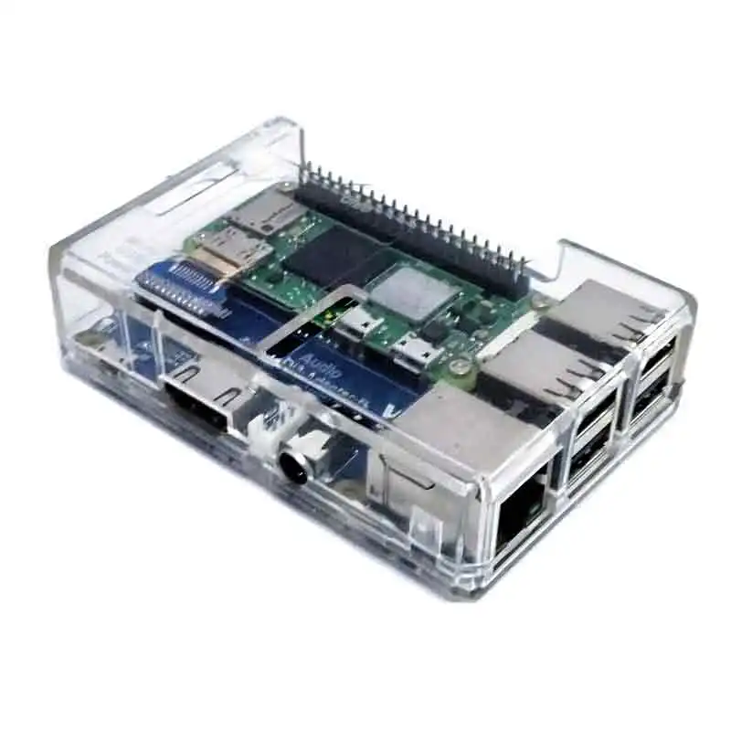 Raspberry Pi Zero 2W to 3B Adapter USB Audio Sound Card Speaker Compatible RPI 3B Case PI0 2 W USB HUB RJ45 Expansion board