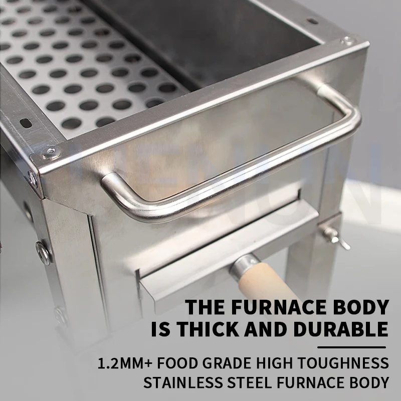 الخيزران عصا شواية باربيكيو التلقائي بالكامل الدورية الشواء في الهواء الطلق المنزل متعدد الوظائف الشواء 20 أسياخ 40 أسياخ