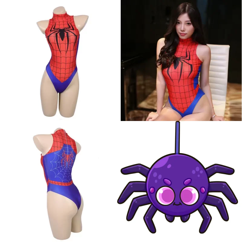 

Купальник супергероя «Паук-Капитан» для плавания, боди, комбинезон для косплея, карнавальные наряды на Хэллоуин, комбинезоны с принтом, сексуальные костюмы
