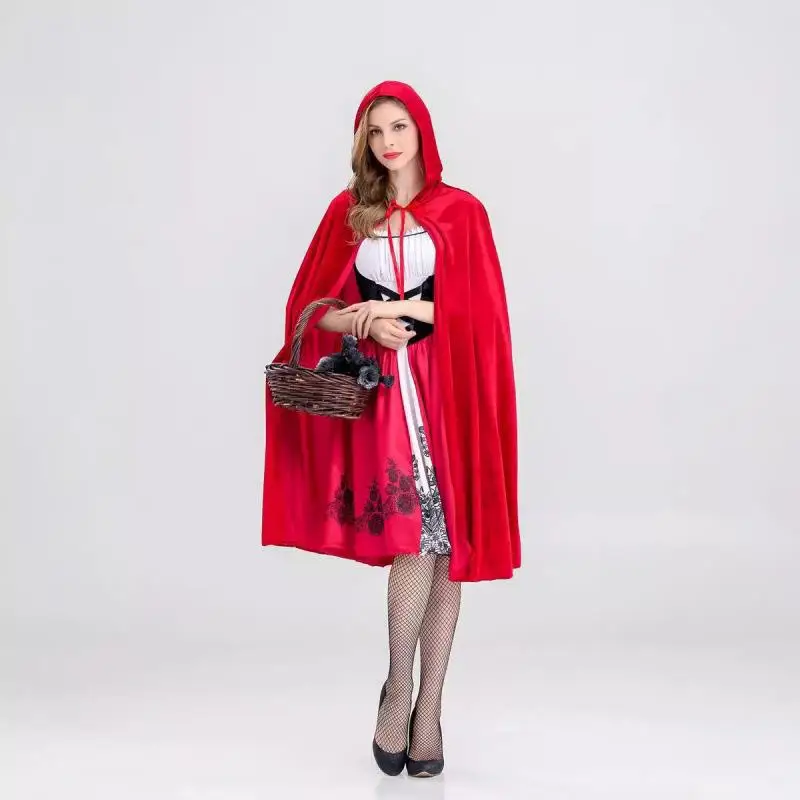 Nieuwe kleine rode hoed kostuum kasteel koningin Halloween cosplay orm volwassen rolplang kleding traditionele Chinese dameskleding