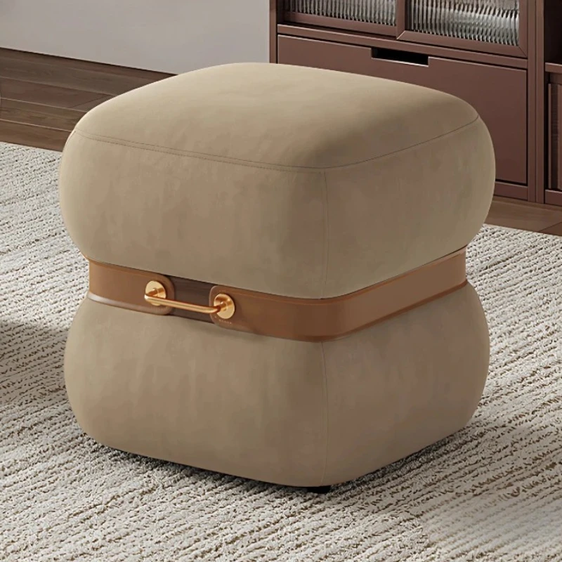 Stool Light Luxury High Sense Master Design Home Coffee Table Low Stool Dressing Stool Door Shoe Change Seat Living Room Sofa