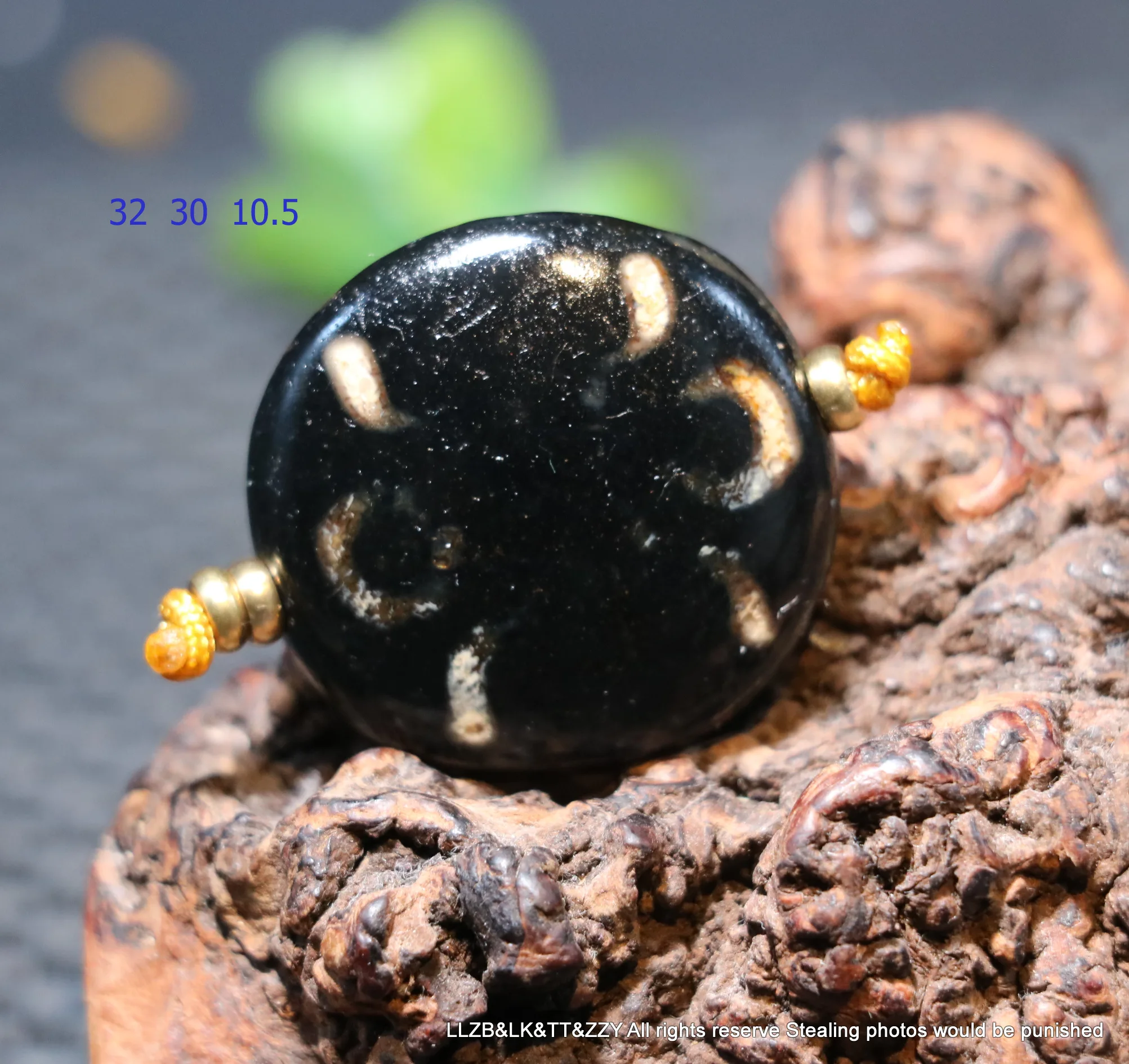 Ultra Magic Energy Tibetan Old Agate SHOU Longevity Goat Eye dZi Bead Pendant Amulet LS TIMESTOWN Sauces UPD0901A16