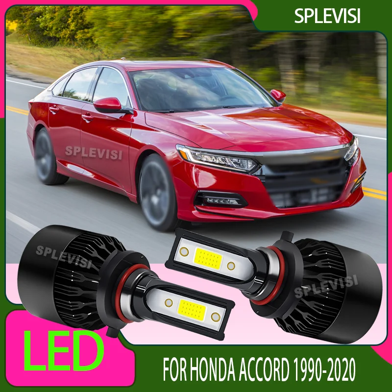 

Светодиодные лампы дальнего света, быстрая реакция для Honda Accord 1990 1991 1992 1993 1994 1995 1996 1997 1998 1999 2000 2001-2020