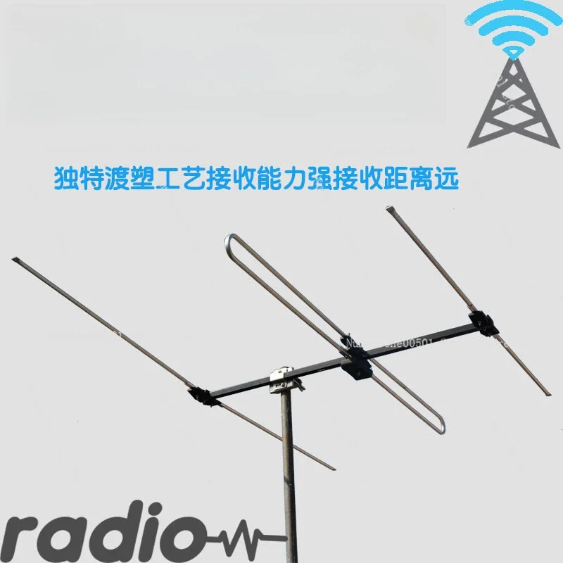 Outdoor FM  Antenna High Gain Long Range Directional Radio Broadcast 87 108 MHz