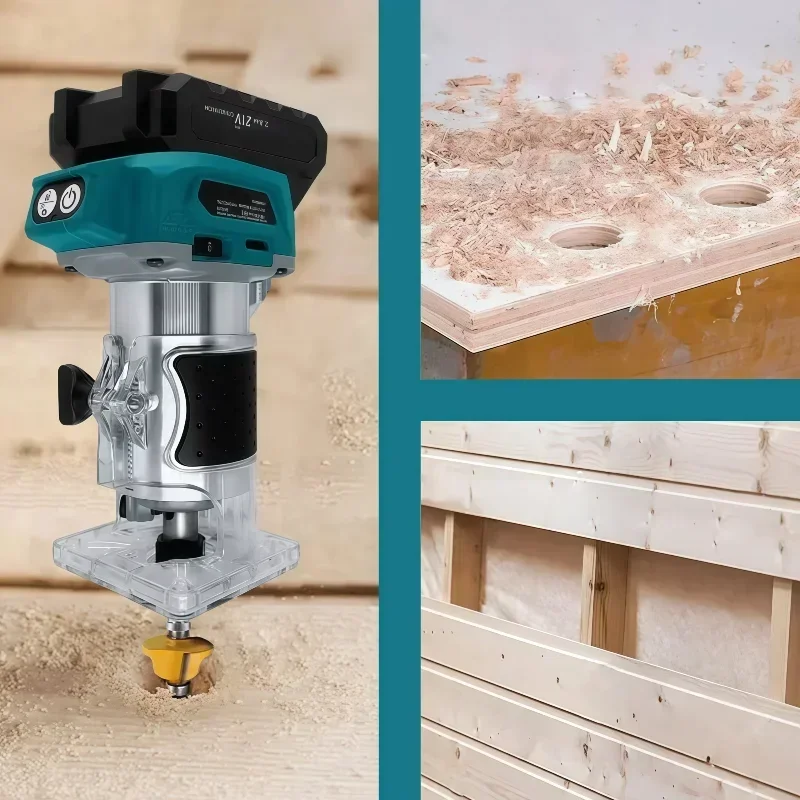 

DRT50 100%Makita Cordless Trimmer Rechargeable Trimming Machine Brushless Slotting Tool Milling Woodwork Engraving Machine