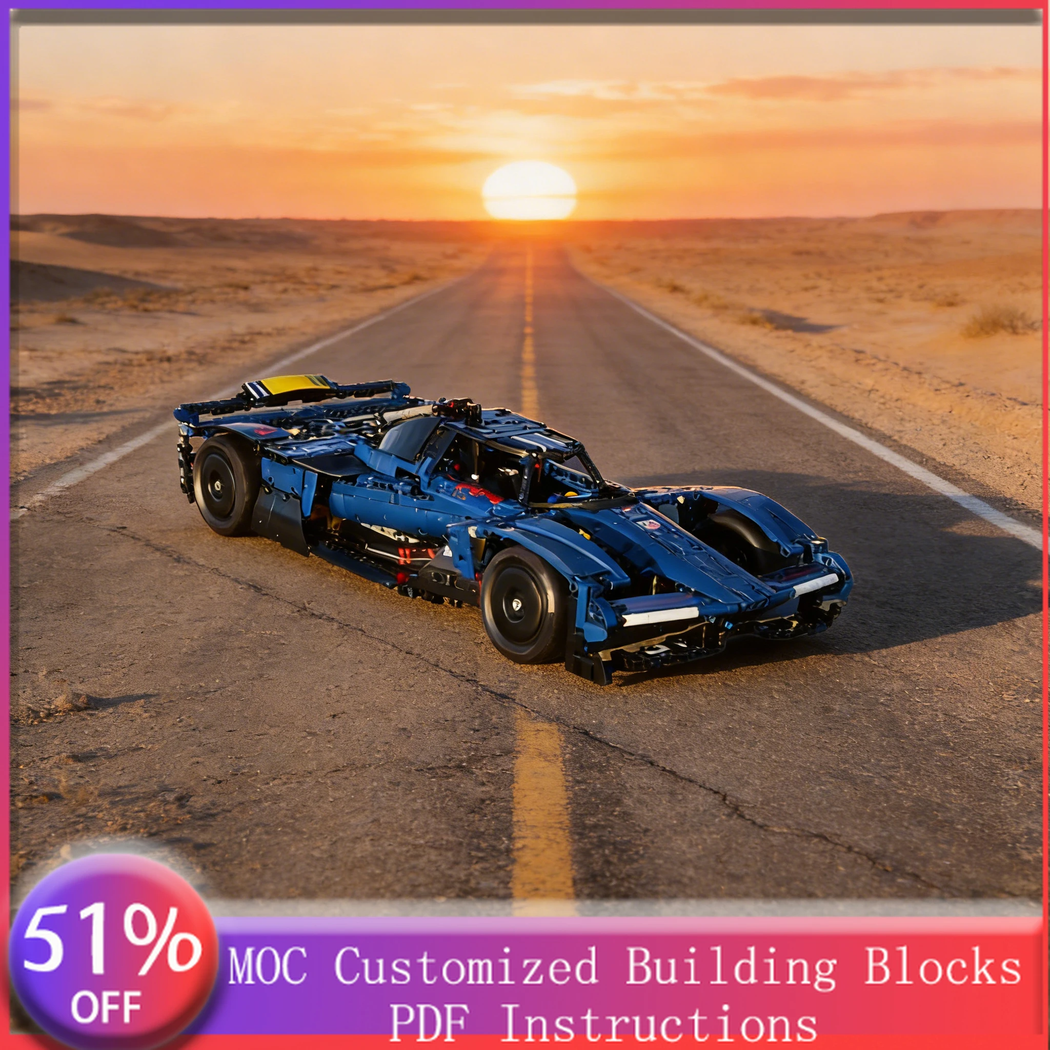 1580 PCS Racing Car V6 super MOC Customize Modular Building Block Popular Simple Technology Kids Model DIY Boy Assembly Toy Gift
