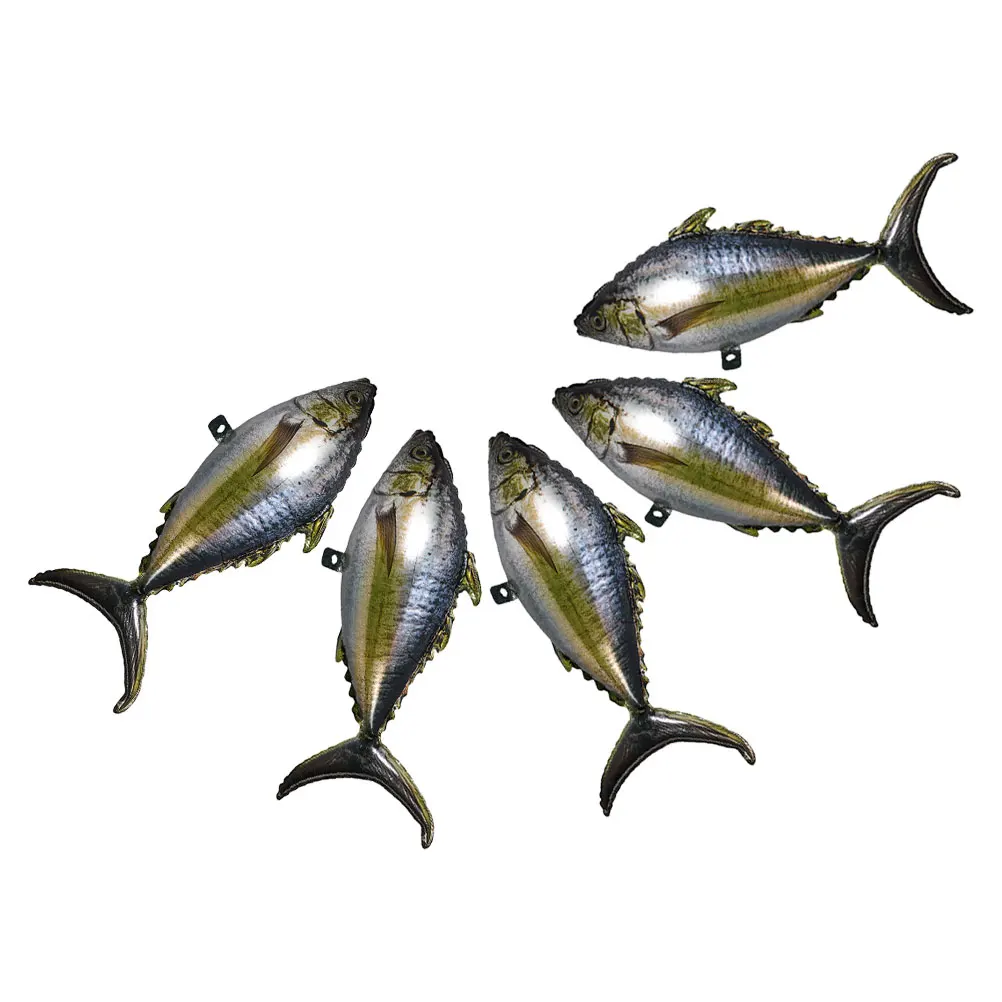 

5pcs Tuna Ocean Birthday Party Decorations Aluminum Foil Reusable Sea Animal Fish Balloons Decoration Balloons Fishing Theme