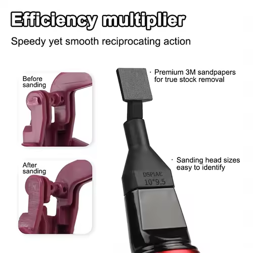 DSPIAE ES-A DIY Reciprocating Sander Electric Grinding Pen Plastic Model Sanding Heads Sandpaper Military Craft Tools - Image 3