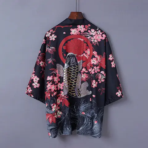 Chinese Style Retro New Chinese Style Loose Three-Quarter Sleeve Kimono Cardigan Summer Yukata Haori Thin Coat