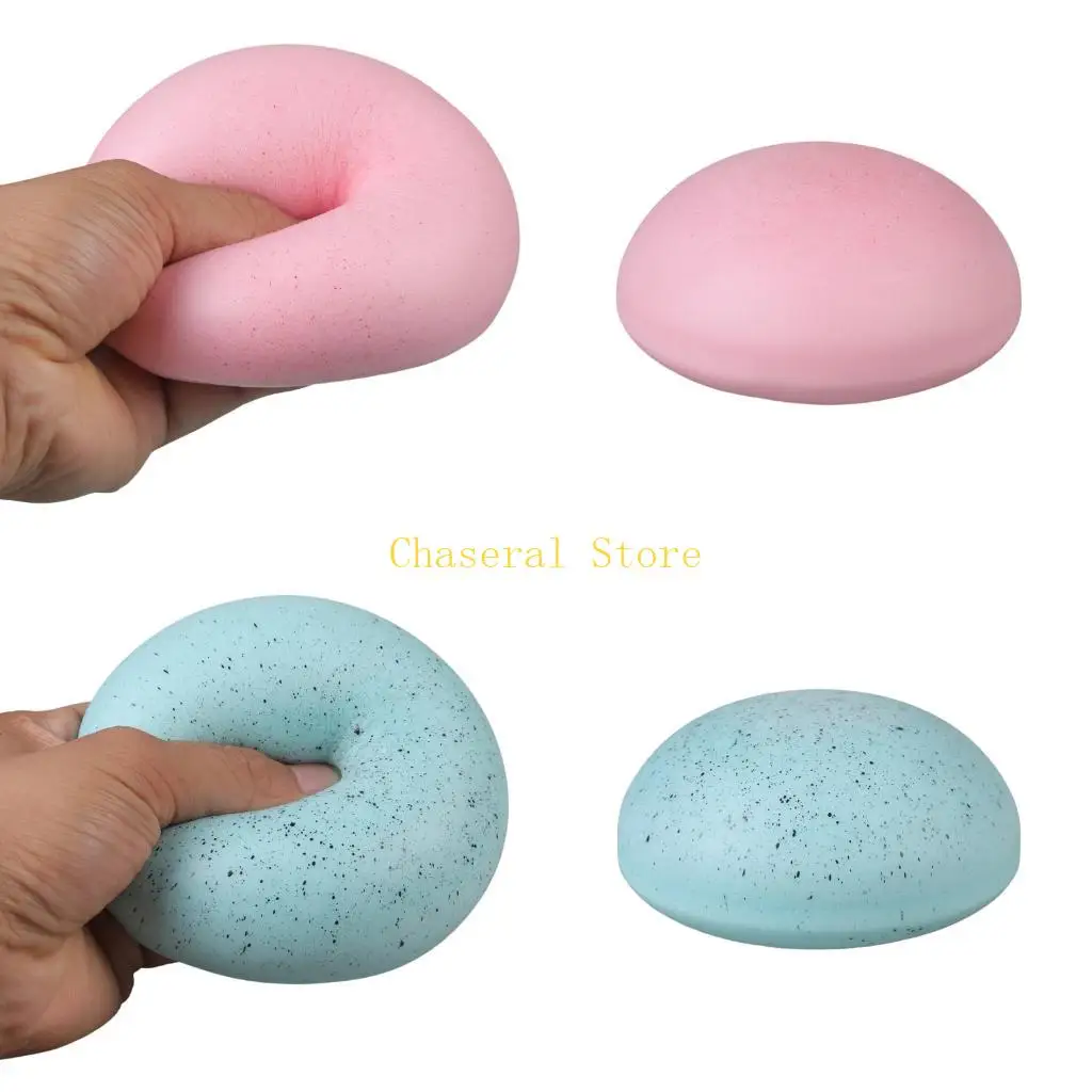 E7CE Bright Color Slow Rising Bread Stress Ball Sensory Play Hand Relax Squeeze Toy