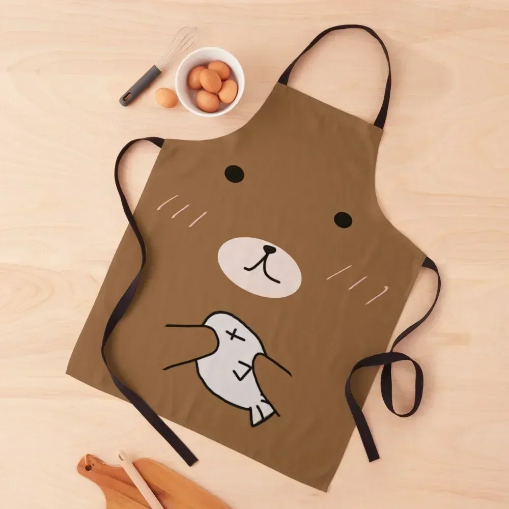 

Bear Face Apron Costume Waiter carpenter Kids chefs Apron