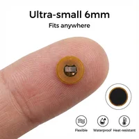 Etiquetas NFC NXP NTAG213 de 6mm de diámetro, pegatinas RFID programables, etiquetas redondas impermeables flexibles FPC NFC para teléfonos portátiles