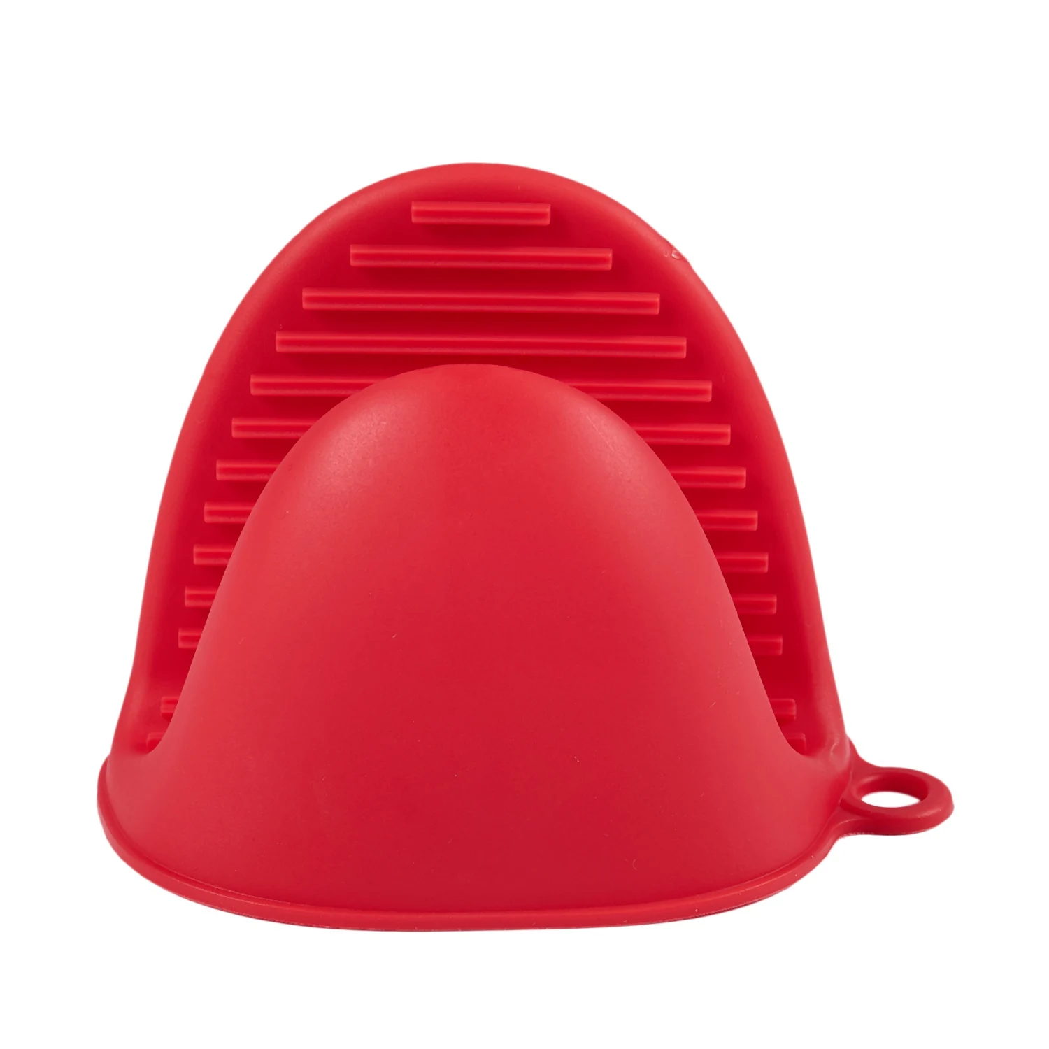 COFA Silicone Gloves Oven Heat Insulated Finger Gloves Cooking Microwave Non-slip Gripper Pot Holder（Red）