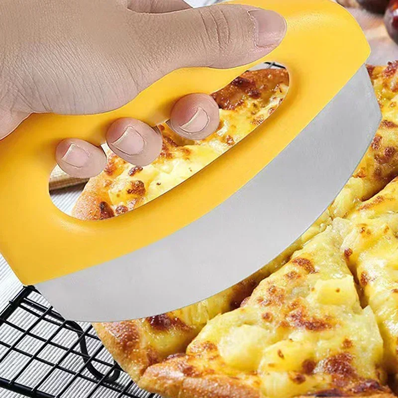 Multi Function Pizza Knife Portable Pizza Cutter Food Chopper Super Sharp Stainless Steel Pizza Cutter with Protective Sheath