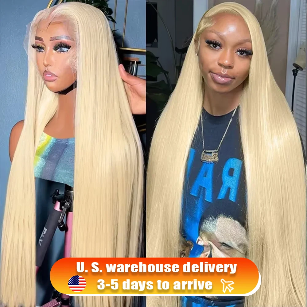 

40 Inch 13x4 Straight 613 Hd Honey Blonde Lace Front Wig Colored Human Hair Wigs Brazilian 13x6 hd Lace Frontal Wigs For Women