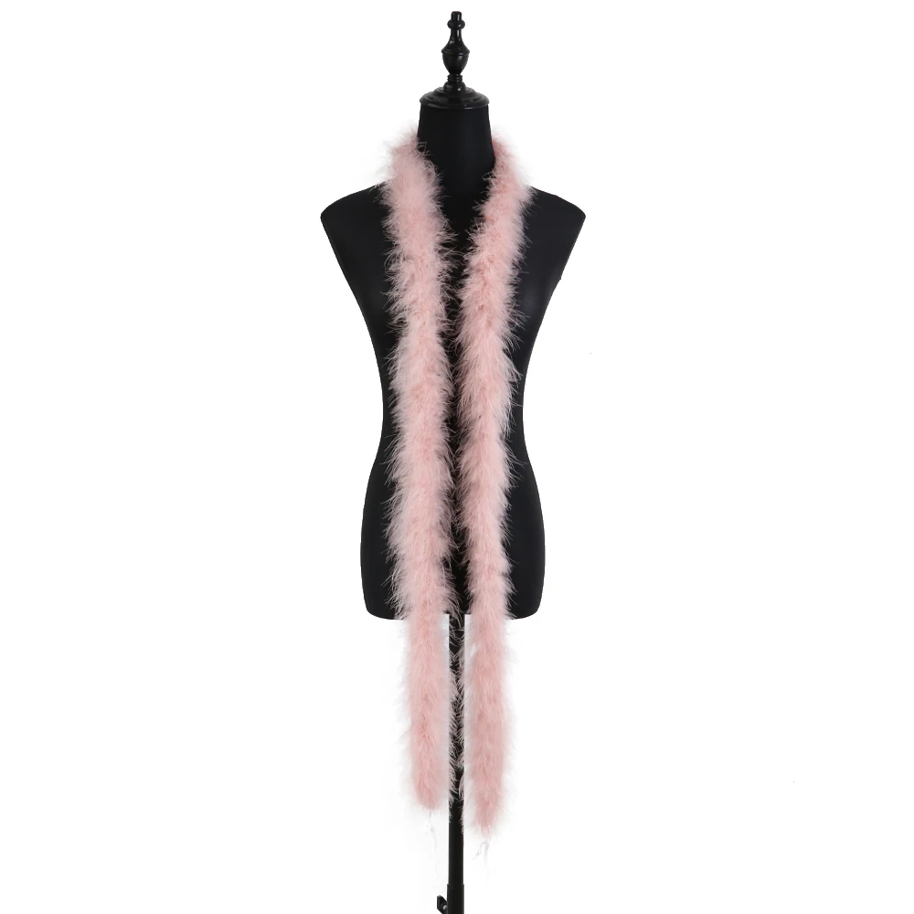11 gram kalkoenveer boa pluizige maraboe veren sjaal bruiloft kleding accessoires vakantie decoraties naaien versieringen 2 meter