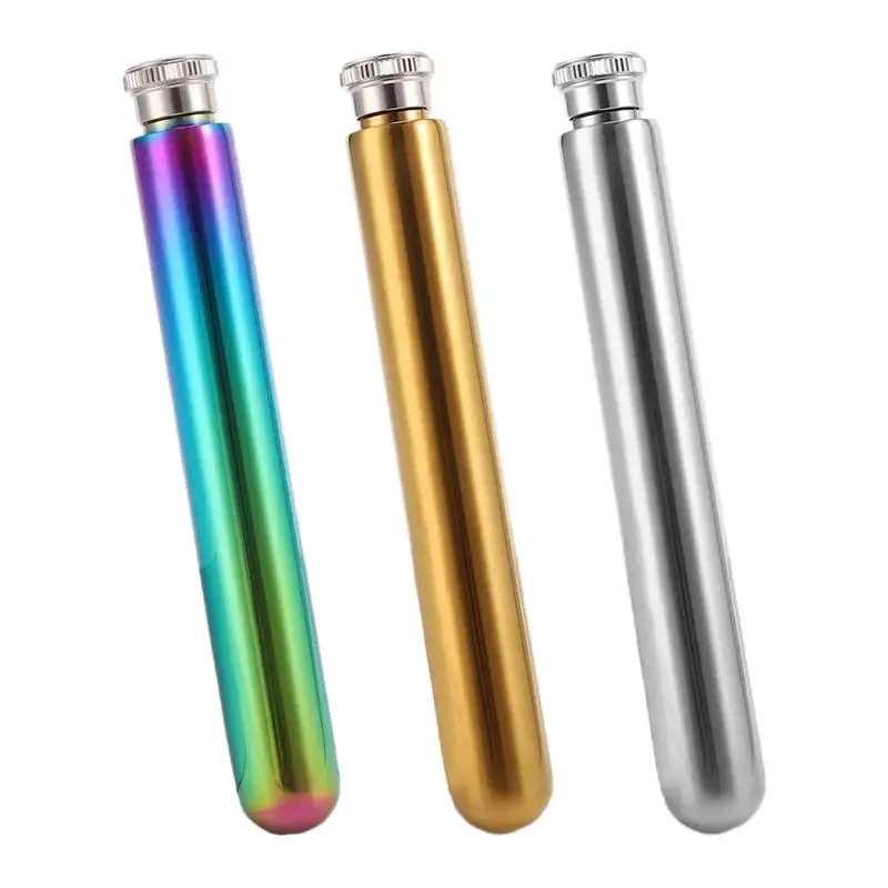 Bodice Chiller Tube Stainless Steel Pocket Flask Portable Water Proof Tight Corset Pipe With Cover For Women Cooling Corset