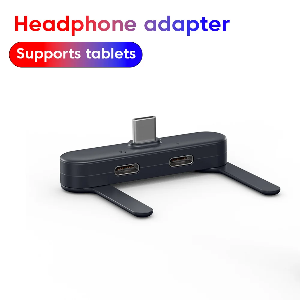 2 in 1 Type-C Fast Charging Foldable Adapter USB C Elbow Mul