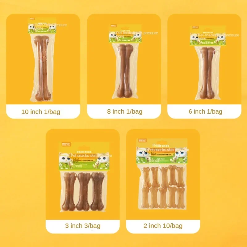 Dog Teething Stick Pet Interactive Snacks Puppy Chewing Training Bite Resistant Gum Stick Bone Clean Teeth Training Reward Snack