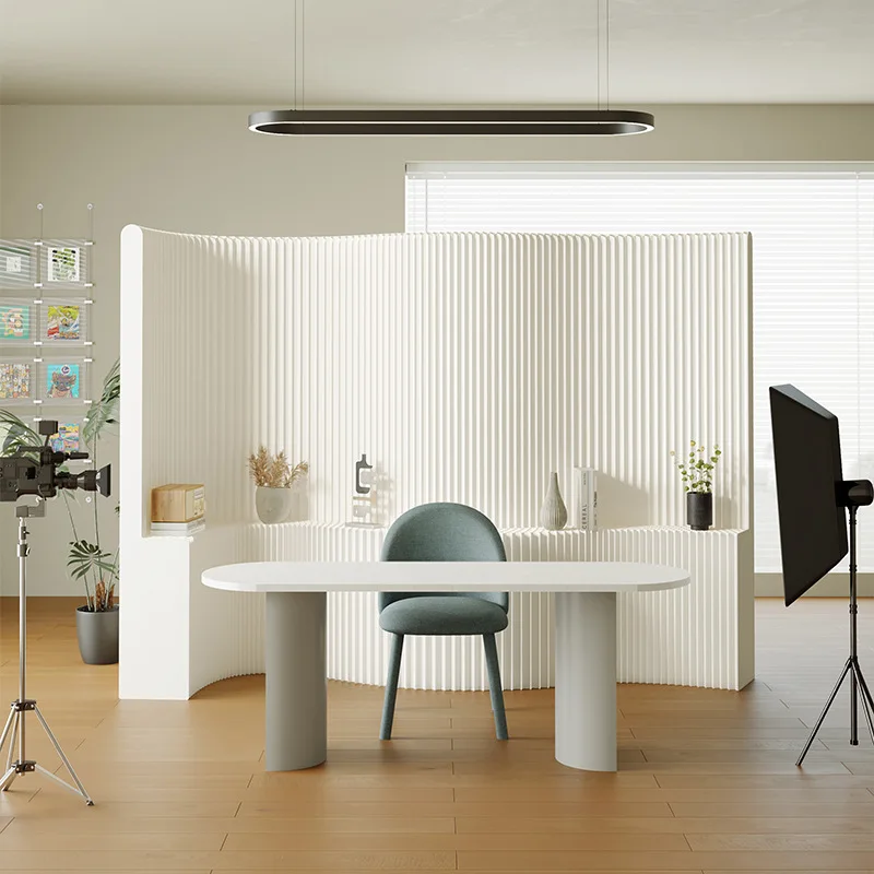 Storage paper, screen partition, live broadcast background wall, light luxury, high-end feeling, living room blocking