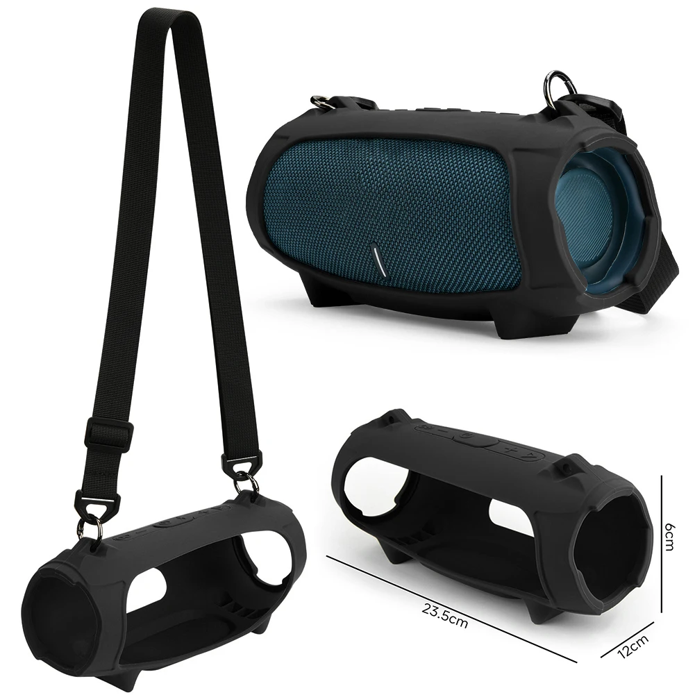 Bluetooth-Compatible Speaker Case Anti-Fall Protective Cover Case Waterproof for JBL Charge 5 Speaker Accessories