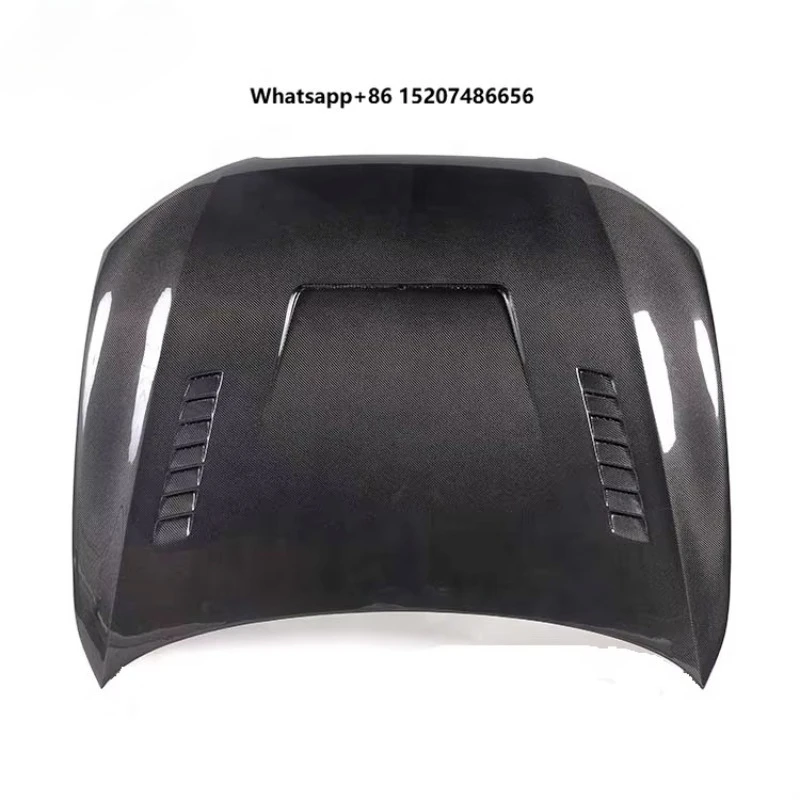 High Glossy Carbon Fiber Car Front Bumper Engine Hoods Cover