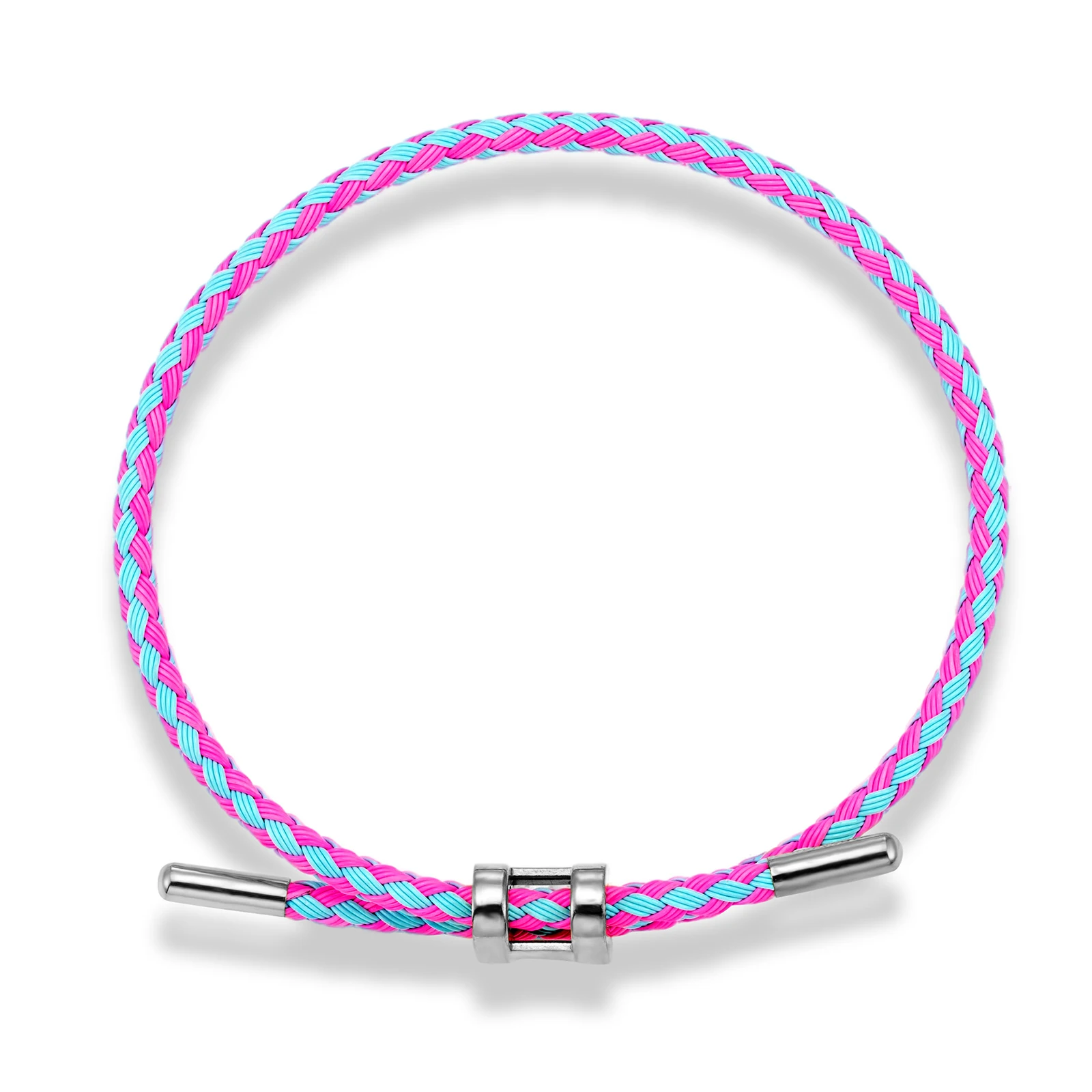Luxuriöses Mehrfarbiges Handgefertigtes Armband für Damen und Herren Verstellbares Nicht-Verblassendes Edelstahl-Draht Wasserfestes Seil Paar-Schmuck Geschenk