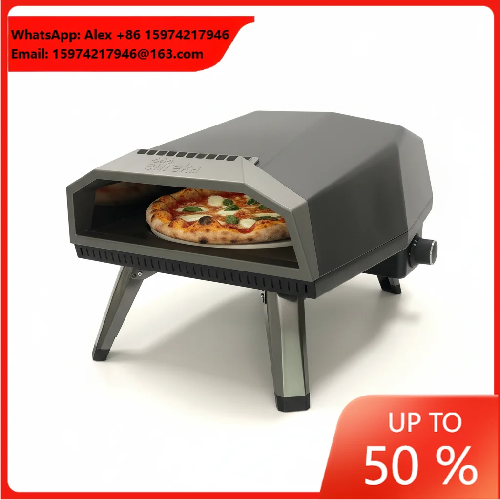Home Outdoor Small 12 Inch Rotating Stainless Steel Horno De Pizza Gas LPG Pizza Oven