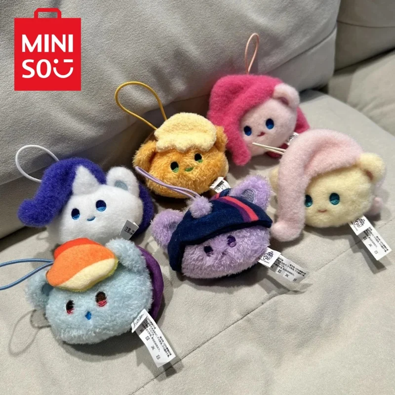 Miniso My Little Pony Kawaii Pluszowa lalka Anime Fluttershy Applejack Twilight Sparkle Kreskówka Torba Breloczek Dziewczynki Breloczek Zabawki