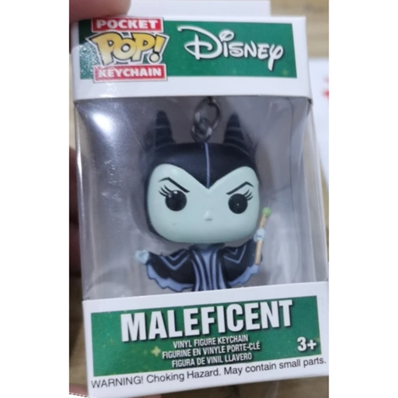 Llavero de bolsillo FUNKO con caja al por menor, llavero de Maléfica, amante de Maléfica del mal, figura de acción de juguete
