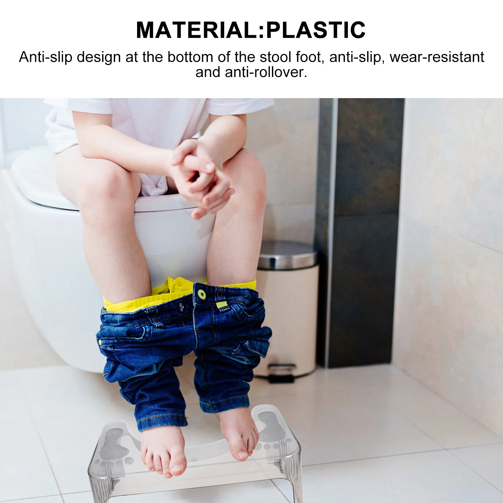Toilet For Kids Anti-Slip Bathroom Footstool Heighten Step Stool Home Use Small Stool For Children Potty Training
