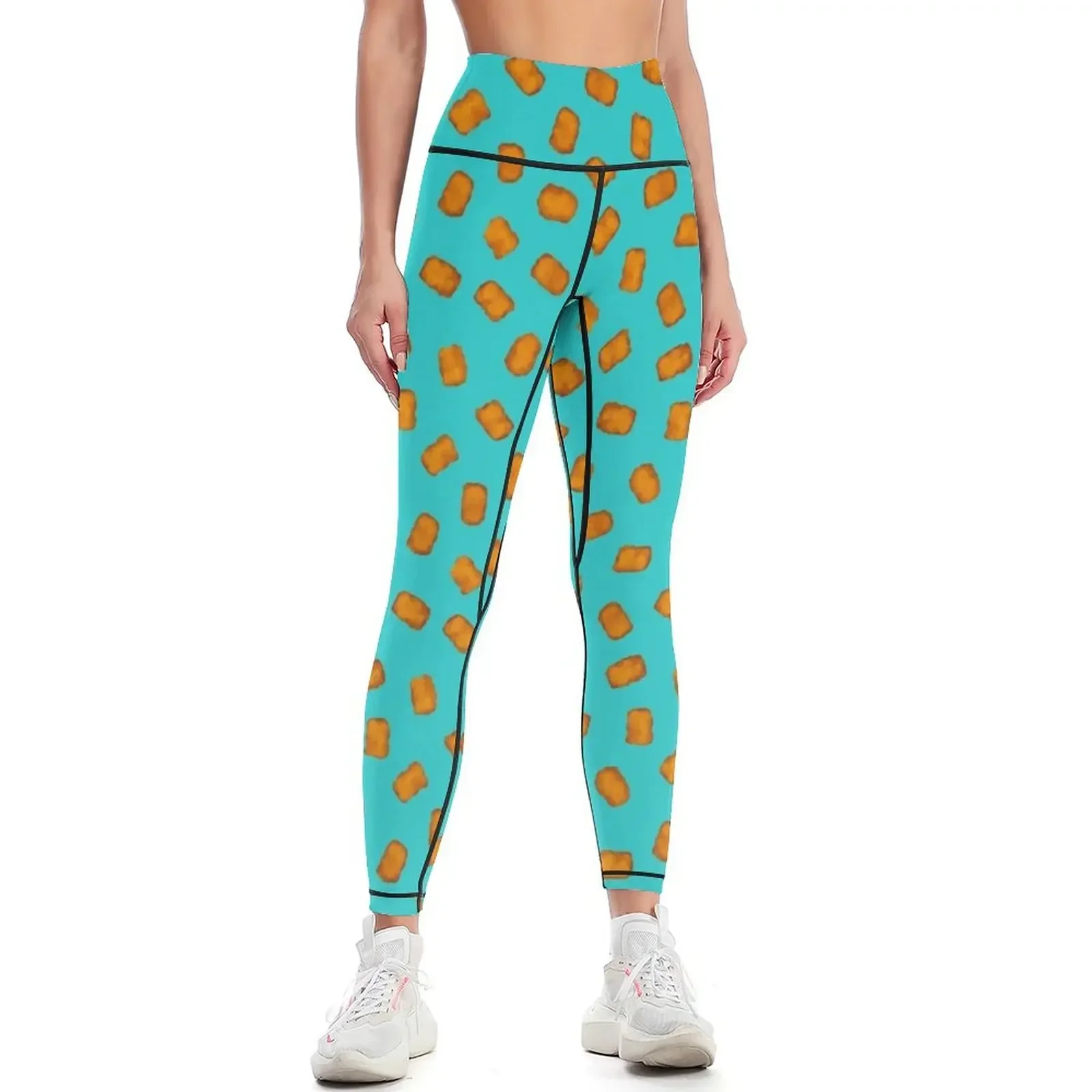

Retro Tater tots Leggings Fitness clothing Sportswear woman gym active wear gym wear Womens Leggings