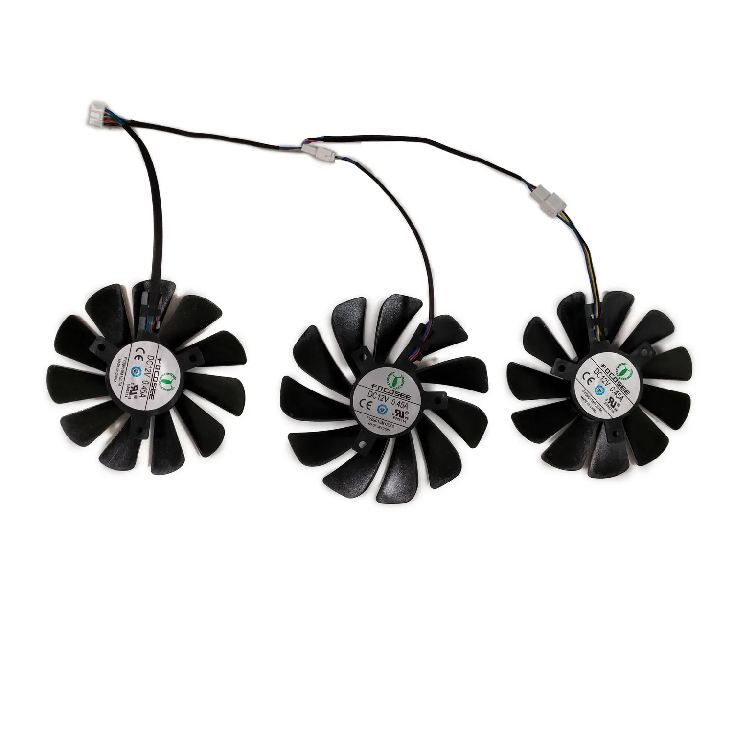 3Pcs/Set FY09015M12LPA,Video Card Fan,GPU VGA Cooler,For XFX RX 5700 XT RX5700XT Graphics Cards Cooling,Replace FDC10U12S9-C