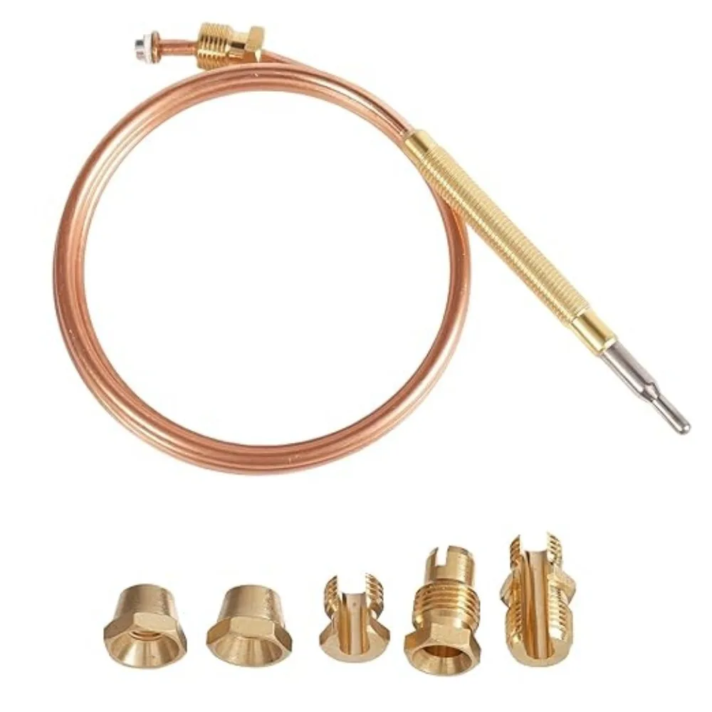 Multi Size Gas Thermocouple Valve 60/90/150cm with 5 Mounting Parts for Hot Water Boiler Cooking Oven Gas Stove Repair