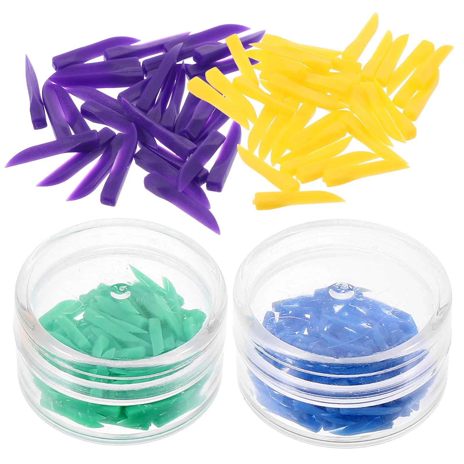 

400Pcs Dental Wedges Disposable Plastic Concave Design Easy Replace Interdental Wedges Medical Dental Interdental Wedge