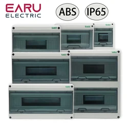 HT-5/8/12/15/18/24 WAY IP65 DC Circuit Breaker Distribution Box PC/ABS Plastic Outdoor Electrical Junction Box Photovoltaic