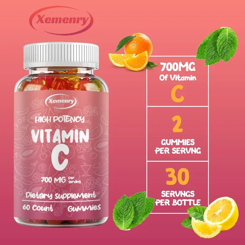 

Vitamin C Gummies - Supports The Immune System, Antioxidants, Promotes Skin Health and Cellular Energy Production