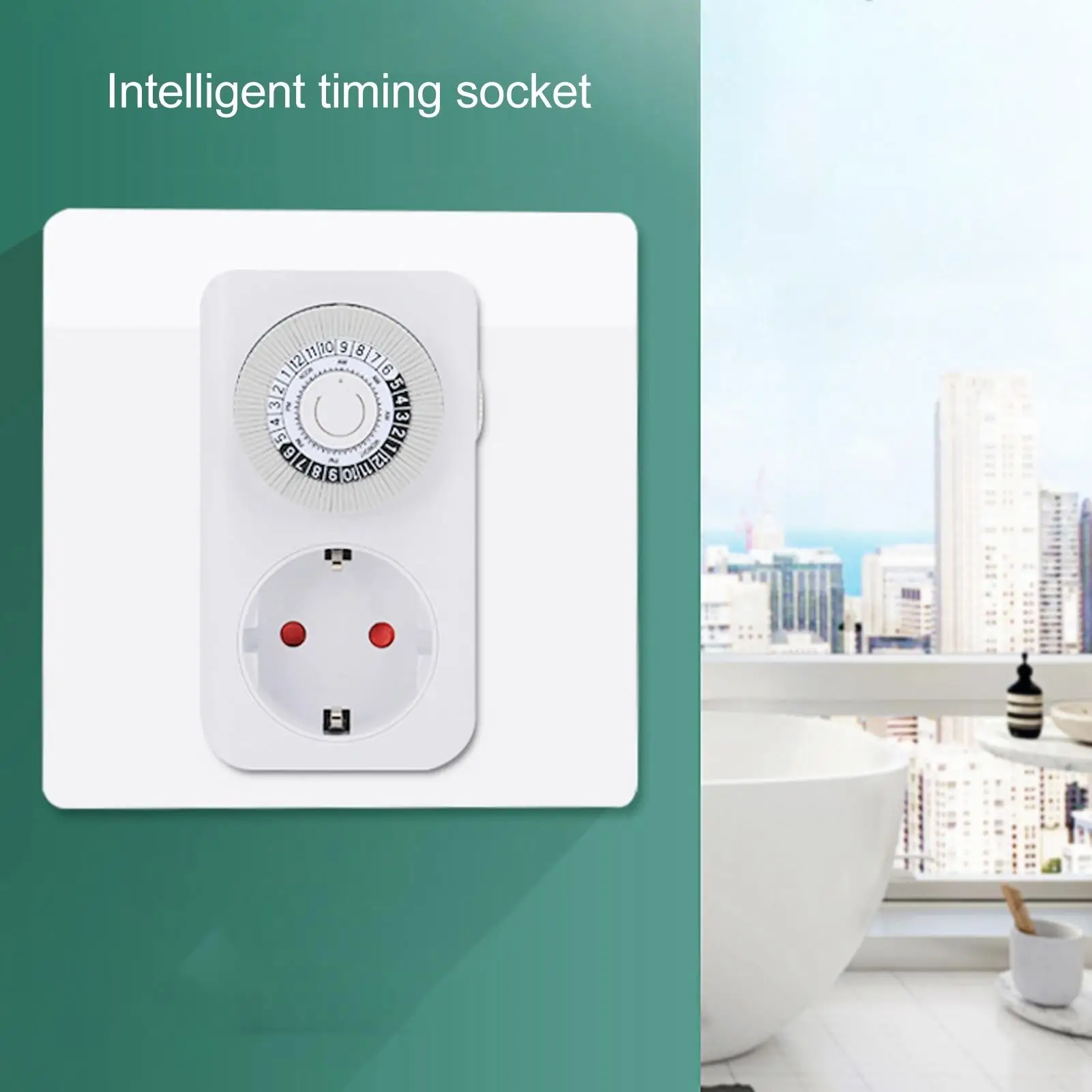 Smart Timer Socket with Remote Control - Intelligent 50Hz EU Plug Timing Outlet 230V for Household Use